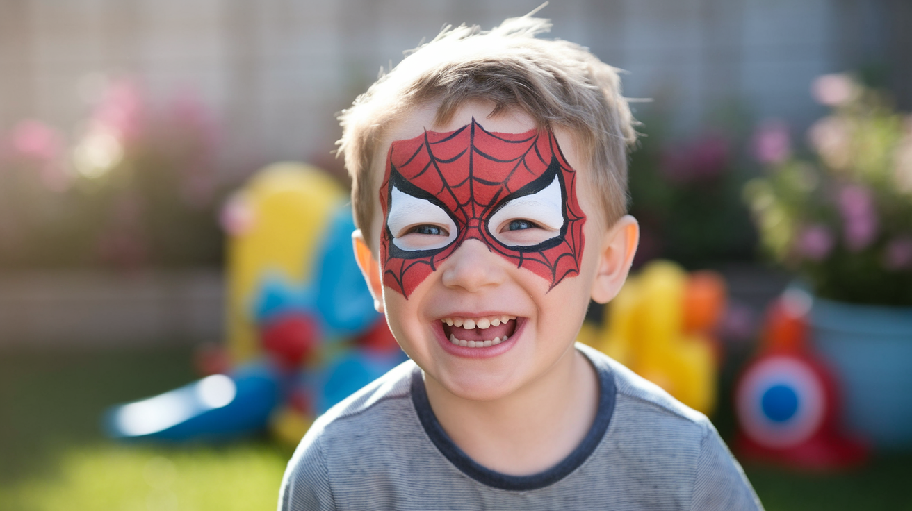 Superheroes Face Painting
