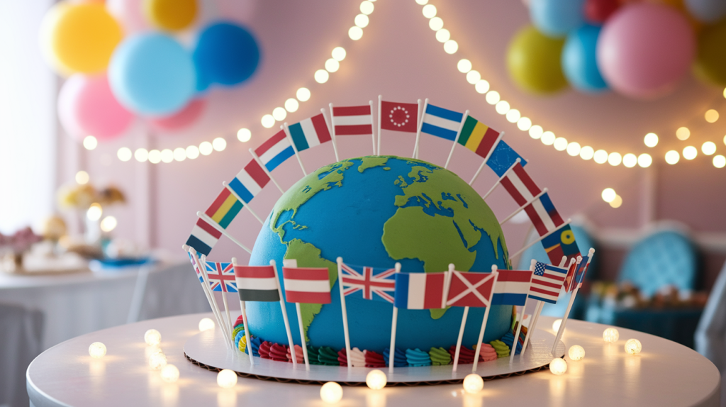 around the world party theme